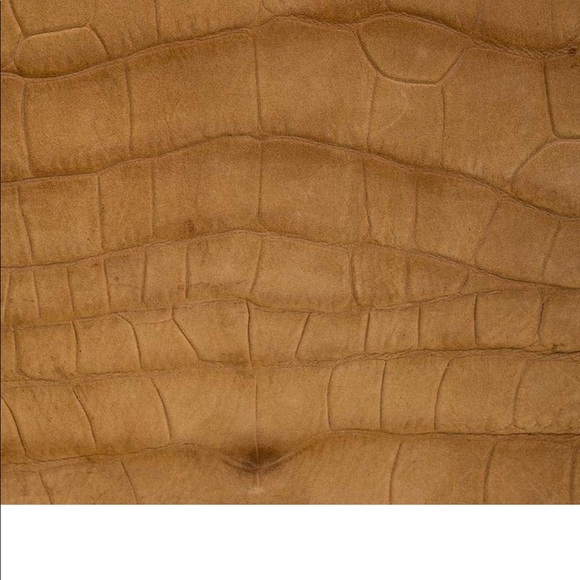 ***SOLD*****YSL Saint Laurent Nubuck Leather Croc Embossed Catwalk Bag - Picture 12 of 14